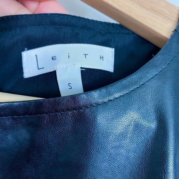 Leith Nordstrom Faux Leather Cut Out Back Women’s Dress Size Small - Picture 5 of 10